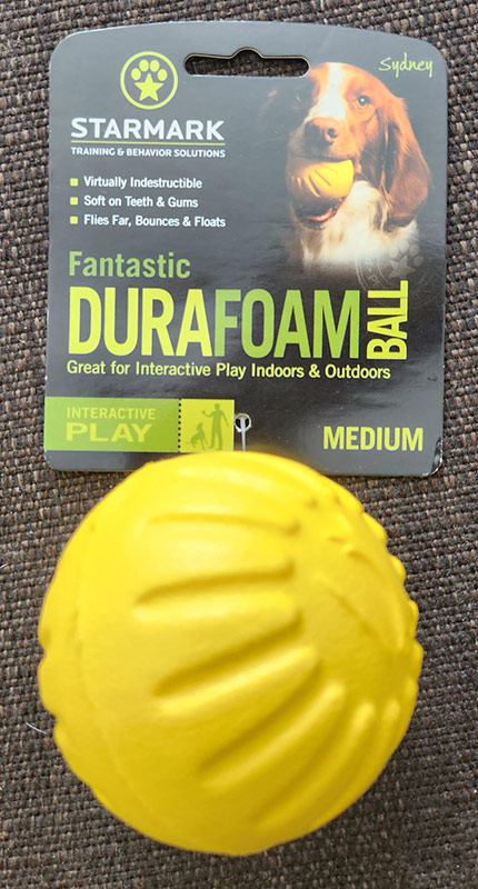 Starmark Fantastic DuraFoam Ball for the Bull Terrier and Heavy Chewer